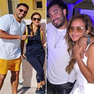 تعرف هشام عاشور على نيللي كريم منذ فترة قليلة.