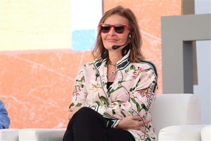 يسرا خلال حضوها مؤتمر الدورة الخامسة لمهرجان الجونة