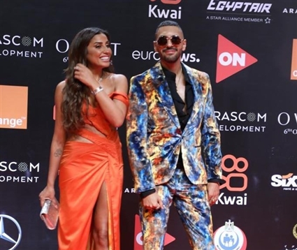 حسن ابو الروس ودينا الشربيني