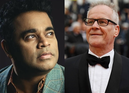 المخرج الفرنسي تيري فريمو  والمؤلف الموسيقي الهندي A.r rahman