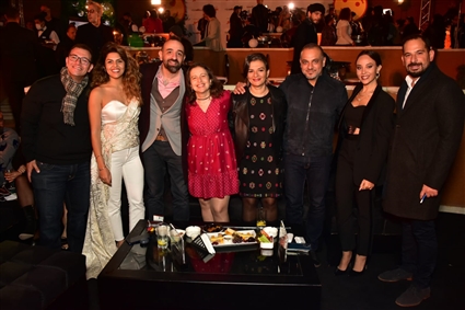 النجوم في العرض الاول لمسلسل " بيمبو" 