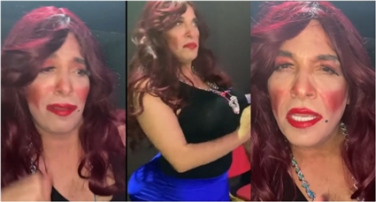 سعد الصغير بملابس نسائية