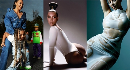 16 صورة- كيم كارداشيان في جلسة تصوير لـVogue مستعينة بأطفالها