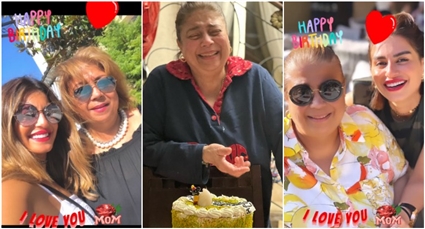 منة فضالي ووالدتها