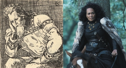 ما حقيقة وجود ممثلة سوداء في دور رجل أبيض في Vikings: Valhalla؟