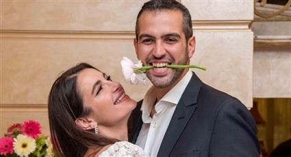 شام الذهبي وزوجها