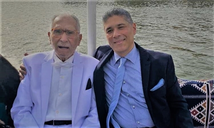 عبد الرحمن أبو زهرة ونجله الموسيقار أحمد أبو زهرة