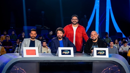 أكرم حسني مع توما حميد الشاعري وأمير طعيمة