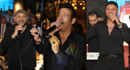 سعد الصغير ومحمد شاهين وعصام كاريكا