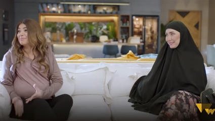 ليلى زاهر وآلاء سنان في مسلسل في بيتنا روبوت 2