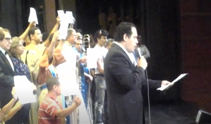 لحظة إلغاء عرض باليه أوبرا عايدة