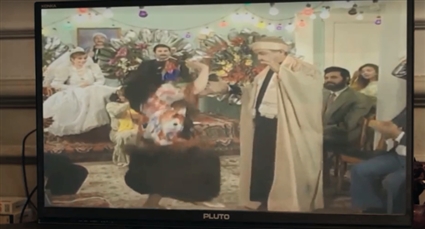 مشهد من فرح سنية من مسلسل لن أعيش في جلباب أبي