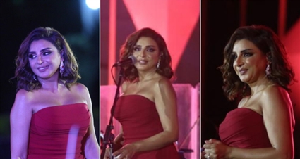 أنغام تتألق في حفل الأوبرا