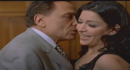 جيهان قمري وعادل إمام