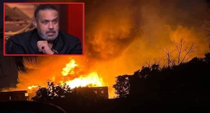 أستوديوهات العدل جروب بعد الحريق