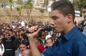 محمد عساف أثناء الاختبارات