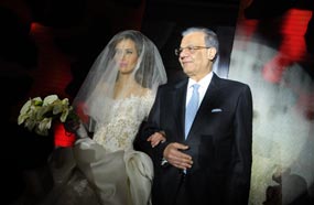 عادل حمودة مع ابنته ريم