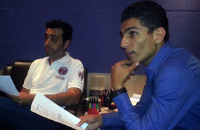 محمد عساف مع الملحن عصام كمال