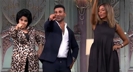 أحمد سعد وزوجته وإسعاد يونس