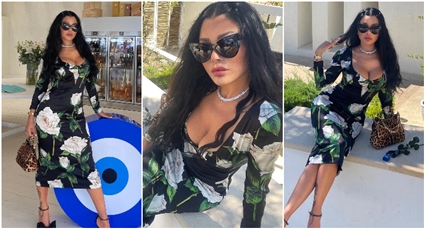 هيفاء وهبي في حفل زفاف شقيقتها هنا