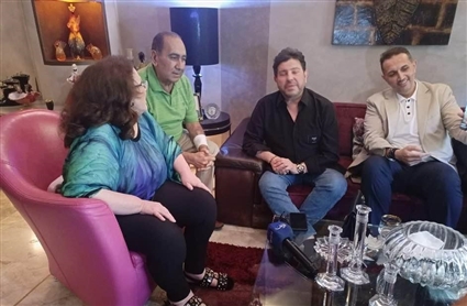 هاني شاكر يزور ميادة الحناوي

