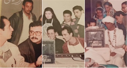 هشام سليم وعمرو الليثي ورانيا فريد شوقي في كواليس خد وهات