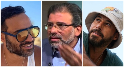 السعدني وخالد يوسف وأحمد فهمي