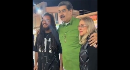الرئيس الفينزويلي وزوجته ورسام شرم الشيخ