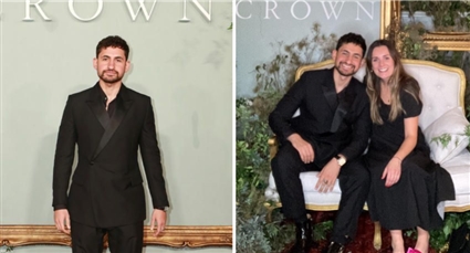 أمير المصري في العرض الخاص لمسلسل  The Crown