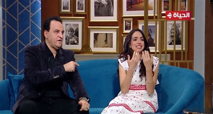 هشام إسماعيل وزوجته شيماء عبد القادر