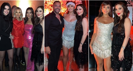 نسرين طافش ونيكول سعفان ونسرين إمام وأصدقاء