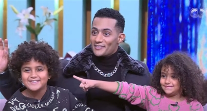 محمد رمضان وأولاده