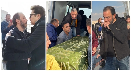 جنازة والدة طارق لطفي