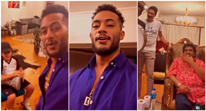 محمد رمضان في منزل أحمد عدوية