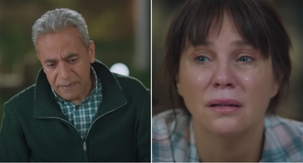 شيرين رضا وصبير فواز في مشهد من الحلقة 15