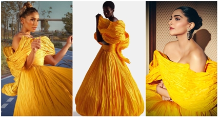 سونام كابور ودينا الشربيني بنفس الفستان