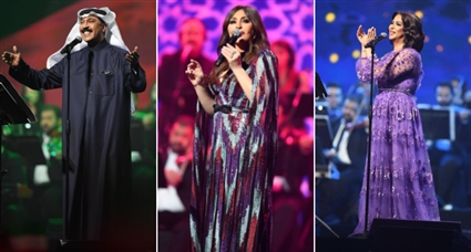 نوال وإليسا وعبد الله الرويشد