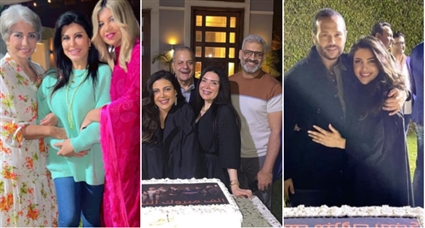 ريهام حجاج وزوجها وهاني عادل وعبير صبري وسون بدر وجومانا مراد وبوسي شلبي
