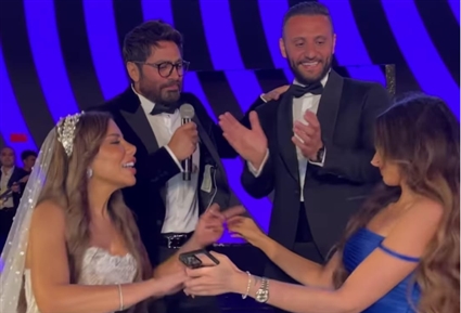 هنا الزاهد وتامر حسني 