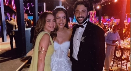 رنا رئيس ويوسف الكدواني وعروسه