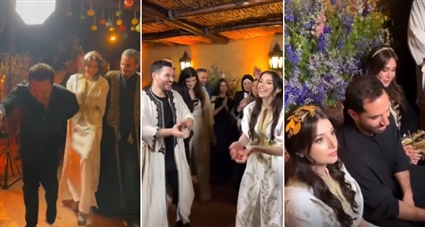 ماريتا الحلاني وخطيبها وشقيقها ووالدتها ووالدها