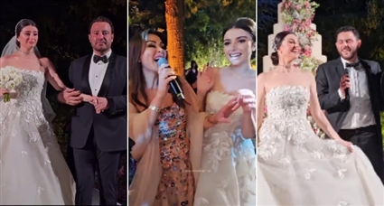 ماريتا الحلاني مع أسرتها