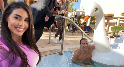 ياسمين صبري ومحمد إمام في كواليس أبو نسب