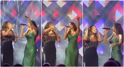 رقص سيرين عبد النور مع إليسا