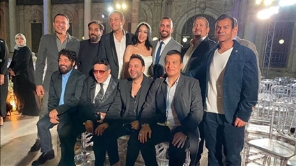 علاء عبد الخالق في زفاف ابنته