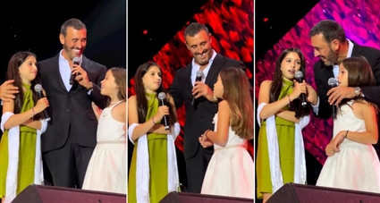 كاظم الساهر وحفيدتيه