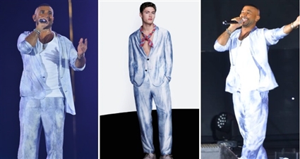 أحمد سعد وبدلته على العارض