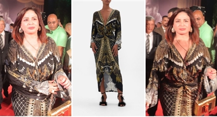 إلهام شاهين وفستانها