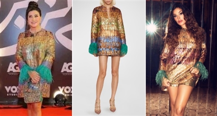 نادين نسيب نجيم وجومانا مراد بنفس الفستان