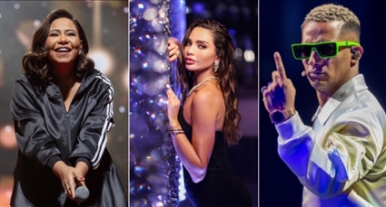 داليدا خليل ومحمد رمضان وشيرين عبد الوهاب